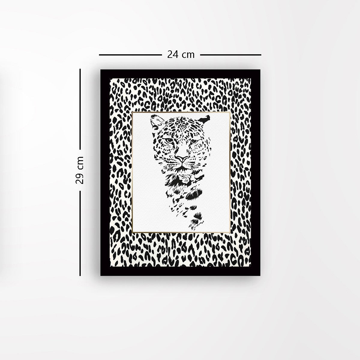 Quadro Decorativo MDF Emoldurado - Arte Multicolor 24x29cm com Moldura de Madeira 2cm