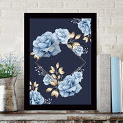 Quadro Decorativo MDF Emoldurado - Arte Multicolor 24x29cm com Moldura de Madeira 2cm