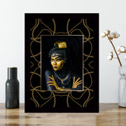 Quadro Decorativo MDF Emoldurado - Arte Multicolor 24x29cm com Moldura de Madeira 2cm