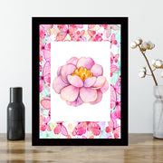 Quadro Decorativo MDF Emoldurado - Arte Multicolor 24x29cm com Moldura de Madeira 2cm