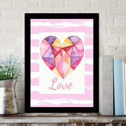 Quadro Decorativo MDF Emoldurado - Arte Multicolor 24x29cm com Moldura de Madeira 2cm