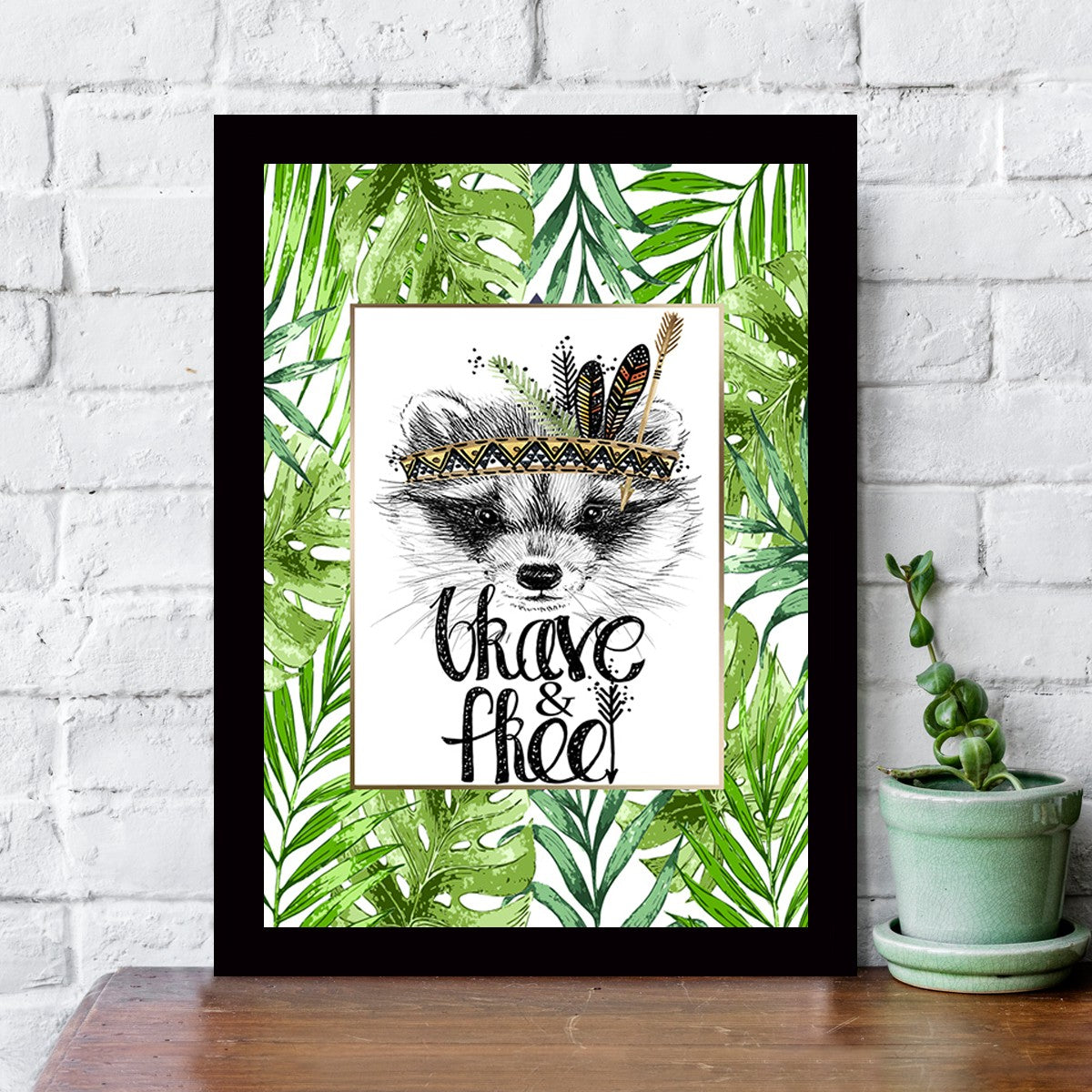 Quadro Decorativo MDF Emoldurado - Arte Multicolor 24x29cm com Moldura de Madeira 2cm