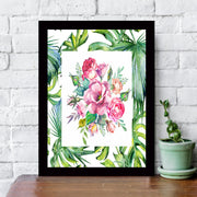 Quadro Decorativo MDF Emoldurado - Arte Multicolor 24x29cm com Moldura de Madeira 2cm