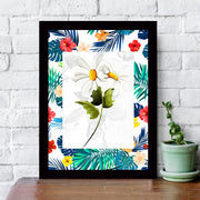 Quadro Decorativo MDF Emoldurado - Arte Multicolor 24x29cm com Moldura de Madeira 2cm