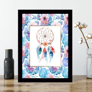 Quadro Decorativo MDF Emoldurado - Arte Multicolor 24x29cm com Moldura de Madeira 2cm