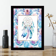 Quadro Decorativo MDF Emoldurado - Arte Multicolor 24x29cm com Moldura de Madeira 2cm