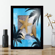 Quadro Decorativo MDF Emoldurado - Arte Multicolor 24x29cm com Moldura de Madeira 2cm