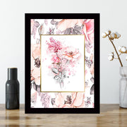 Quadro Decorativo MDF Emoldurado - Arte Multicolor 24x29cm com Moldura de Madeira 2cm