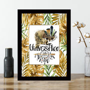 Quadro Decorativo MDF Emoldurado - Arte Multicolor 24x29cm com Moldura de Madeira 2cm