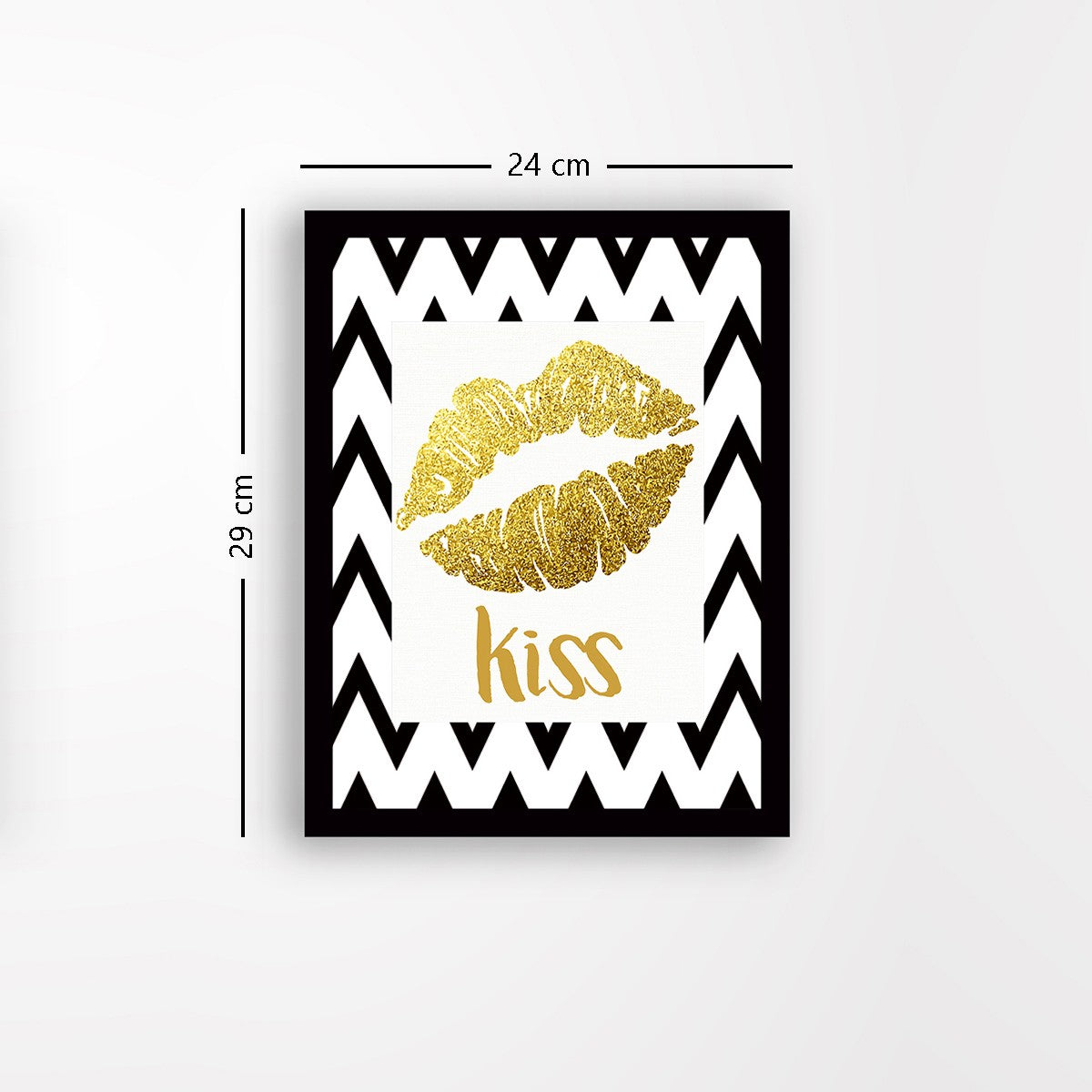 Quadro Decorativo MDF Emoldurado - Arte Multicolor 24x29cm com Moldura de Madeira 2cm