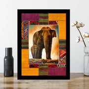 Quadro Decorativo MDF Emoldurado - Arte Multicolor 24x29cm com Moldura de Madeira 2cm