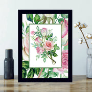 Quadro Decorativo MDF Emoldurado - Arte Multicolor 24x29cm com Moldura de Madeira 2cm