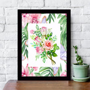 Quadro Decorativo MDF Emoldurado - Arte Multicolor 24x29cm com Moldura de Madeira 2cm