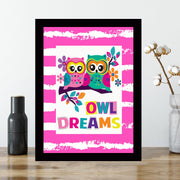 Quadro Decorativo MDF Emoldurado - Arte Multicolor 24x29cm com Moldura de Madeira 2cm