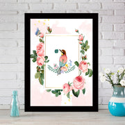 Quadro Decorativo MDF Emoldurado - Arte Multicolor 24x29cm com Moldura de Madeira 2cm