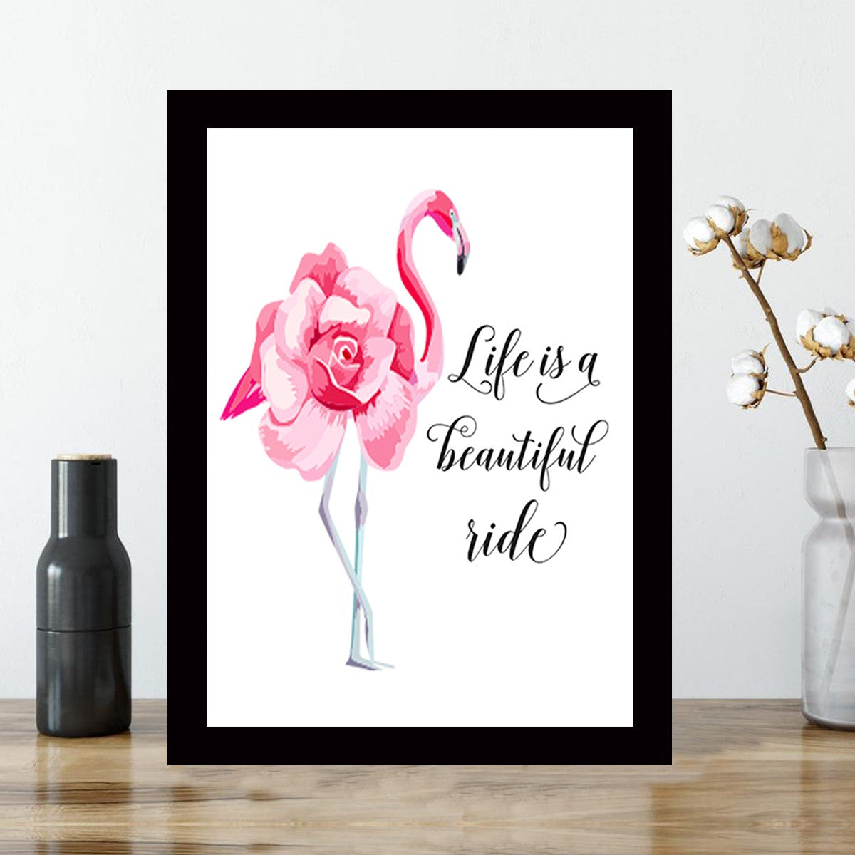 Quadro Decorativo MDF Emoldurado - Arte Multicolor 24x29cm com Moldura de Madeira 2cm