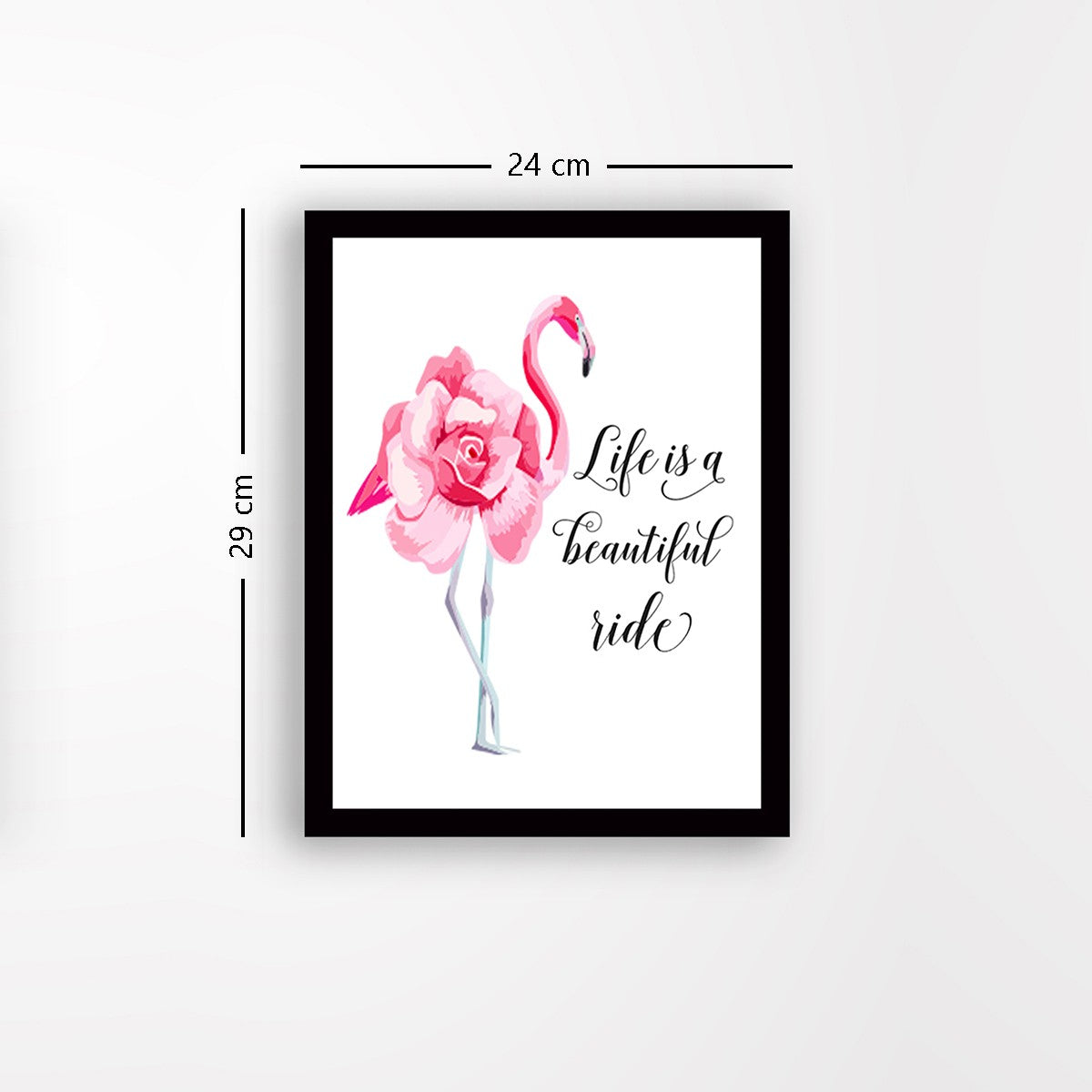 Quadro Decorativo MDF Emoldurado - Arte Multicolor 24x29cm com Moldura de Madeira 2cm