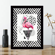 Quadro Decorativo MDF Emoldurado - Arte Multicolor 24x29cm com Moldura de Madeira 2cm