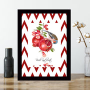 Quadro Decorativo MDF Emoldurado - Arte Multicolor 24x29cm com Moldura de Madeira 2cm