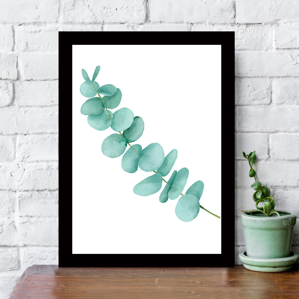 Quadro Decorativo MDF Emoldurado - Arte Multicolor 24x29cm com Moldura de Madeira 2cm