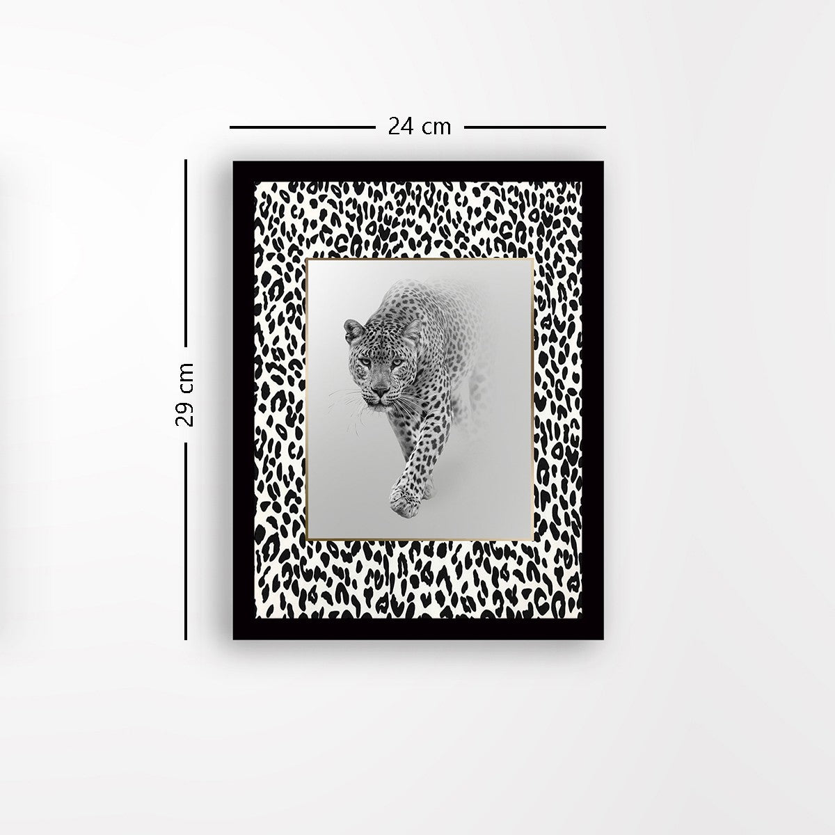 Quadro Decorativo MDF Emoldurado - Arte Multicolor 24x29cm com Moldura de Madeira 2cm