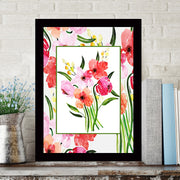 Quadro Decorativo MDF Emoldurado - Arte Multicolor 24x29cm com Moldura de Madeira 2cm