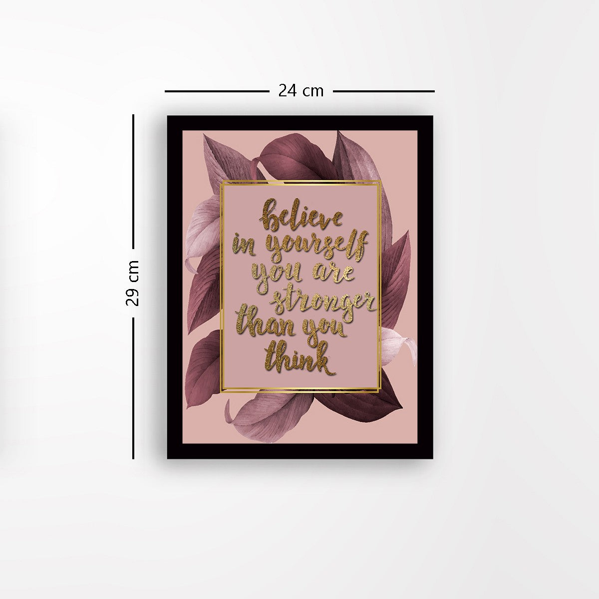 Quadro Decorativo MDF Emoldurado - Arte Multicolor 24x29cm com Moldura de Madeira 2cm