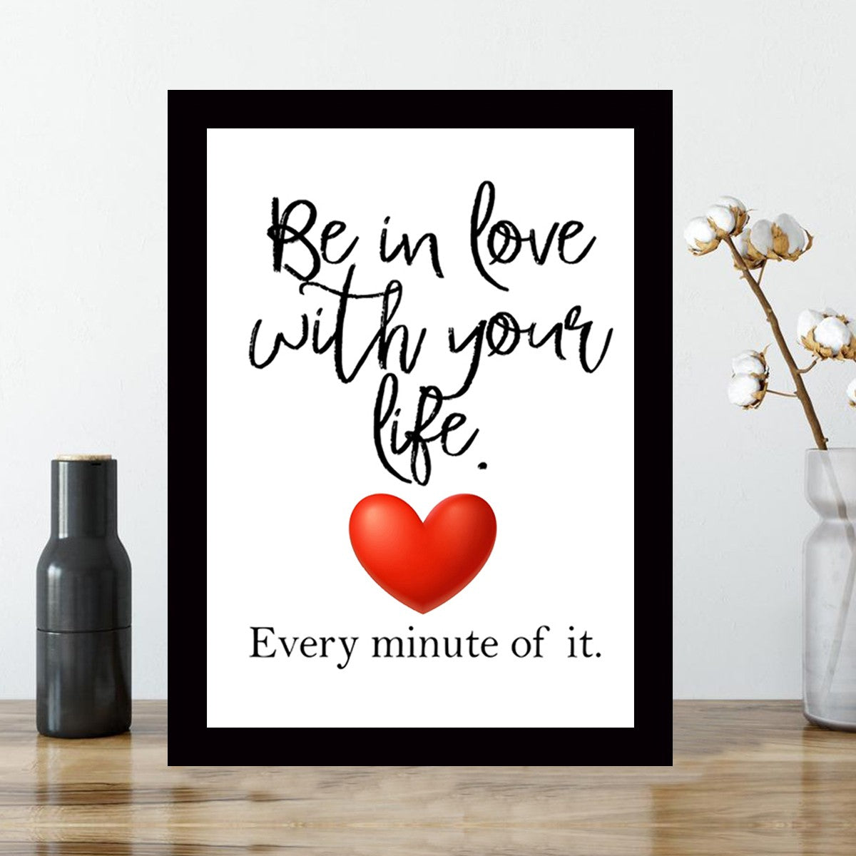 Quadro Decorativo MDF Emoldurado - Arte Multicolor 24x29cm com Moldura de Madeira 2cm