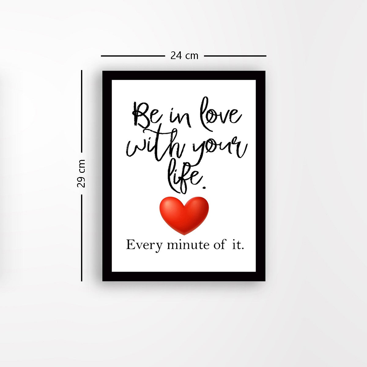 Quadro Decorativo MDF Emoldurado - Arte Multicolor 24x29cm com Moldura de Madeira 2cm