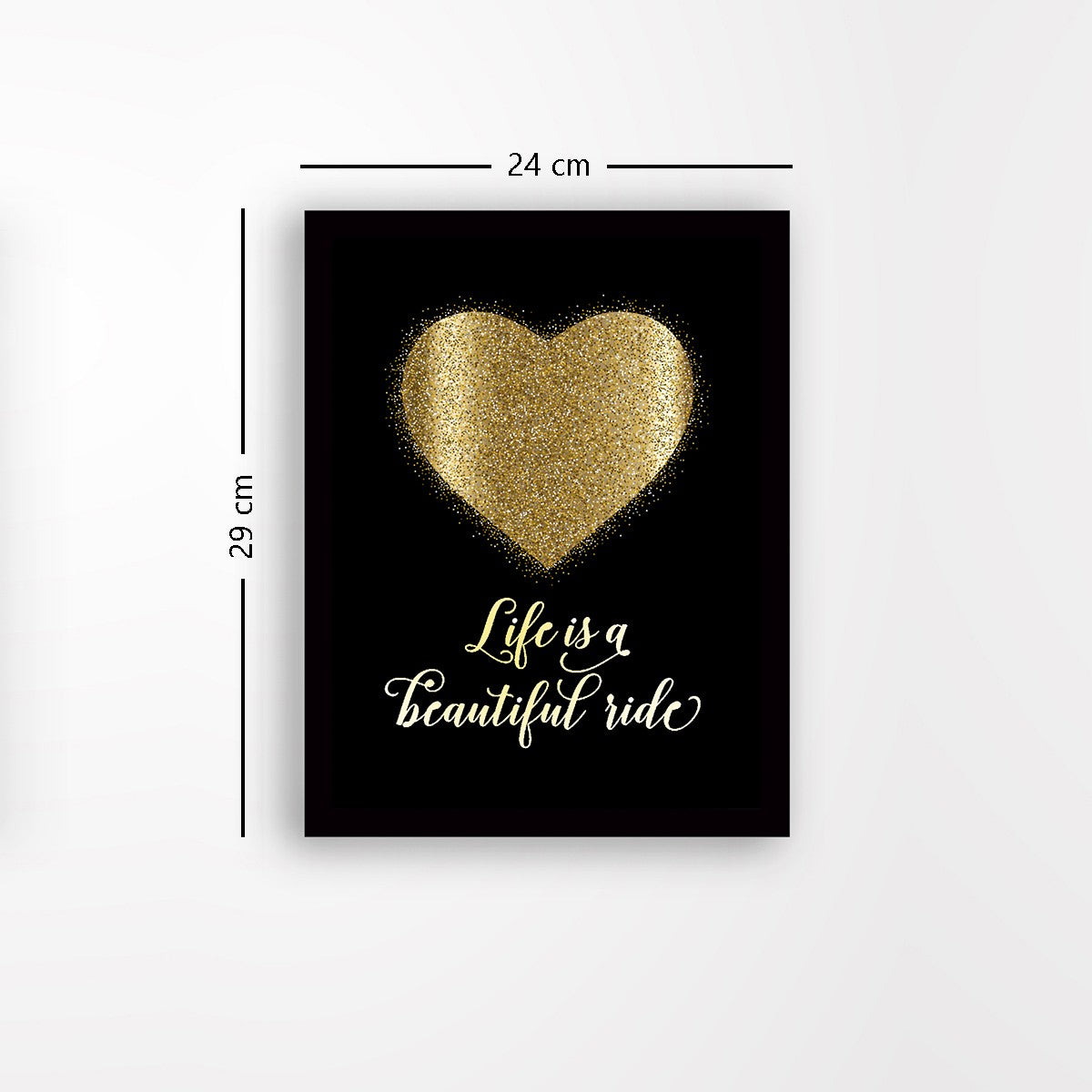 Quadro Decorativo MDF Emoldurado - Arte Multicolor 24x29cm com Moldura de Madeira 2cm