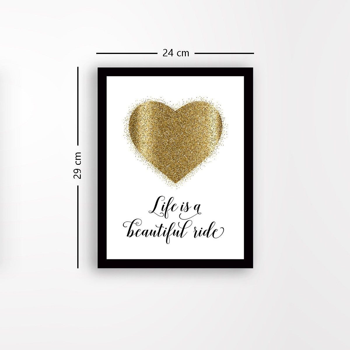 Quadro Decorativo MDF Emoldurado - Arte Multicolor 24x29cm com Moldura de Madeira 2cm