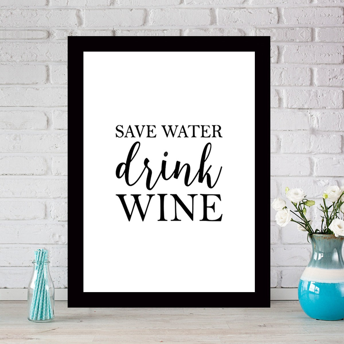 Quadro Decorativo MDF Emoldurado - Arte Multicolor 24x29cm com Moldura de Madeira 2cm