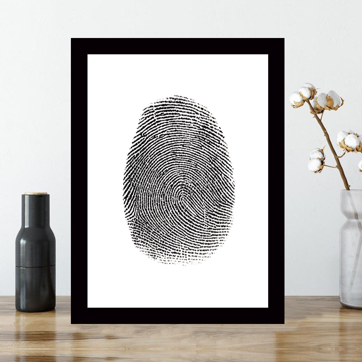 Quadro Decorativo MDF Emoldurado - Arte Multicolor 24x29cm com Moldura de Madeira 2cm