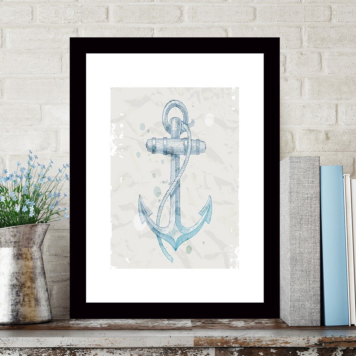 Quadro Decorativo MDF Emoldurado - Arte Multicolor 24x29cm com Moldura de Madeira 2cm