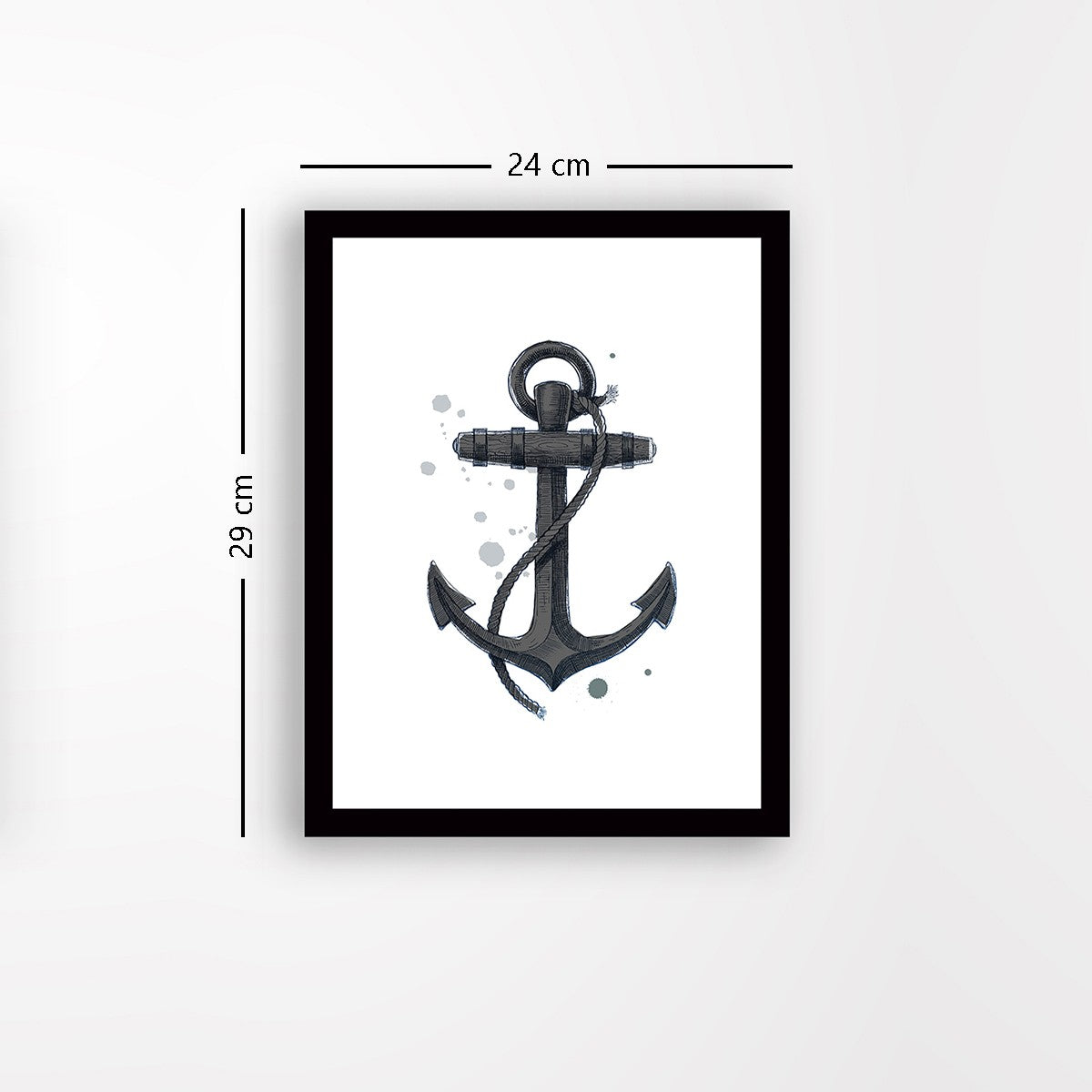 Quadro Decorativo MDF Emoldurado - Arte Multicolor 24x29cm com Moldura de Madeira 2cm