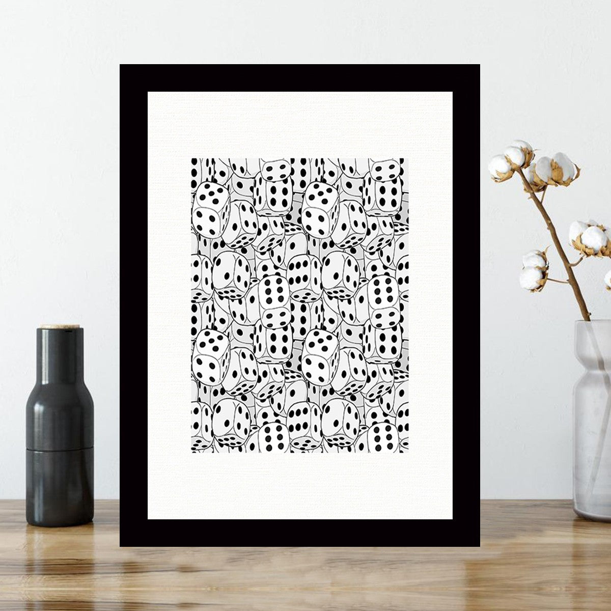 Quadro Decorativo MDF Emoldurado - Arte Multicolor 24x29cm com Moldura de Madeira 2cm