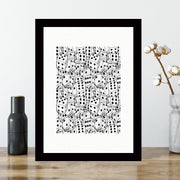 Quadro Decorativo MDF Emoldurado - Arte Multicolor 24x29cm com Moldura de Madeira 2cm