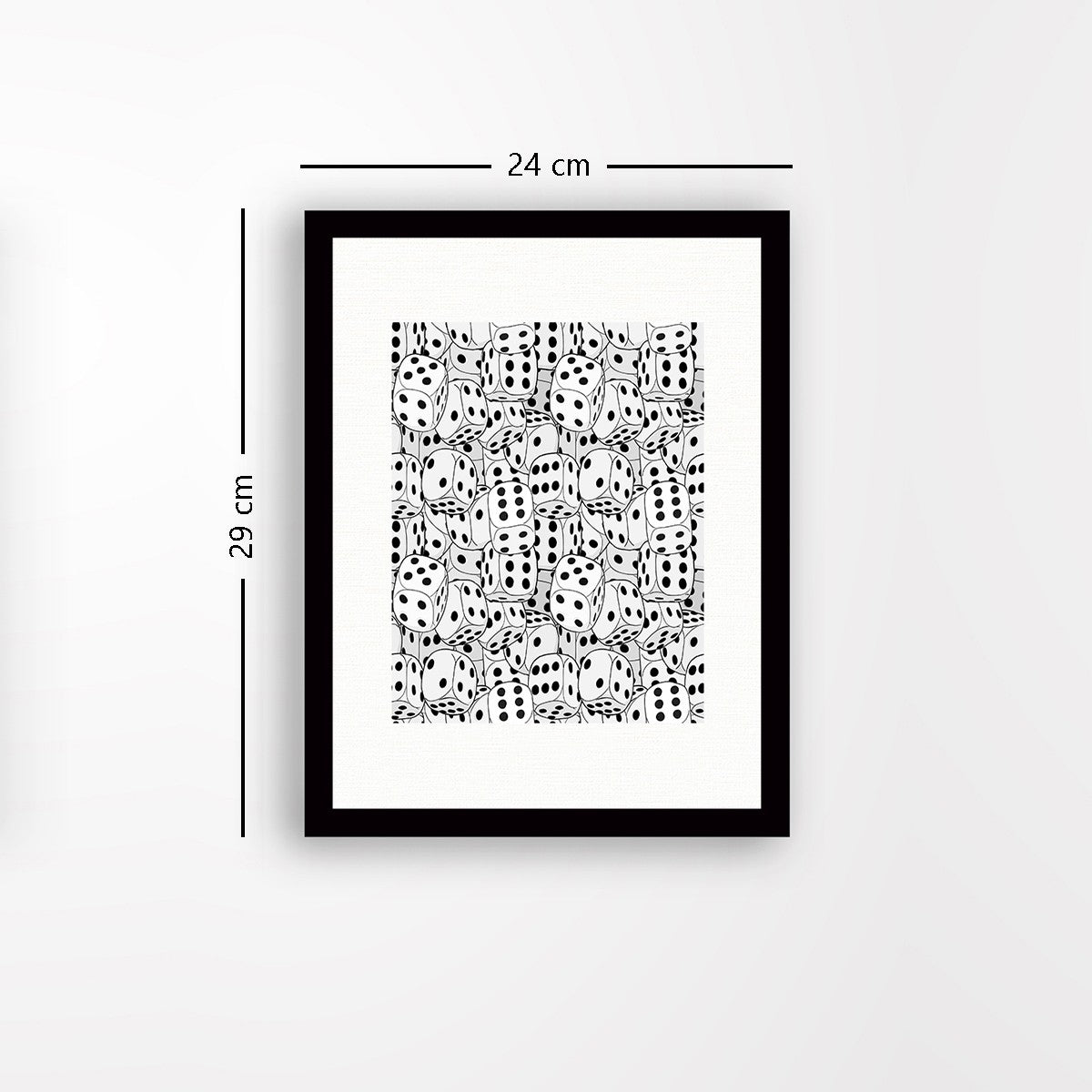 Quadro Decorativo MDF Emoldurado - Arte Multicolor 24x29cm com Moldura de Madeira 2cm