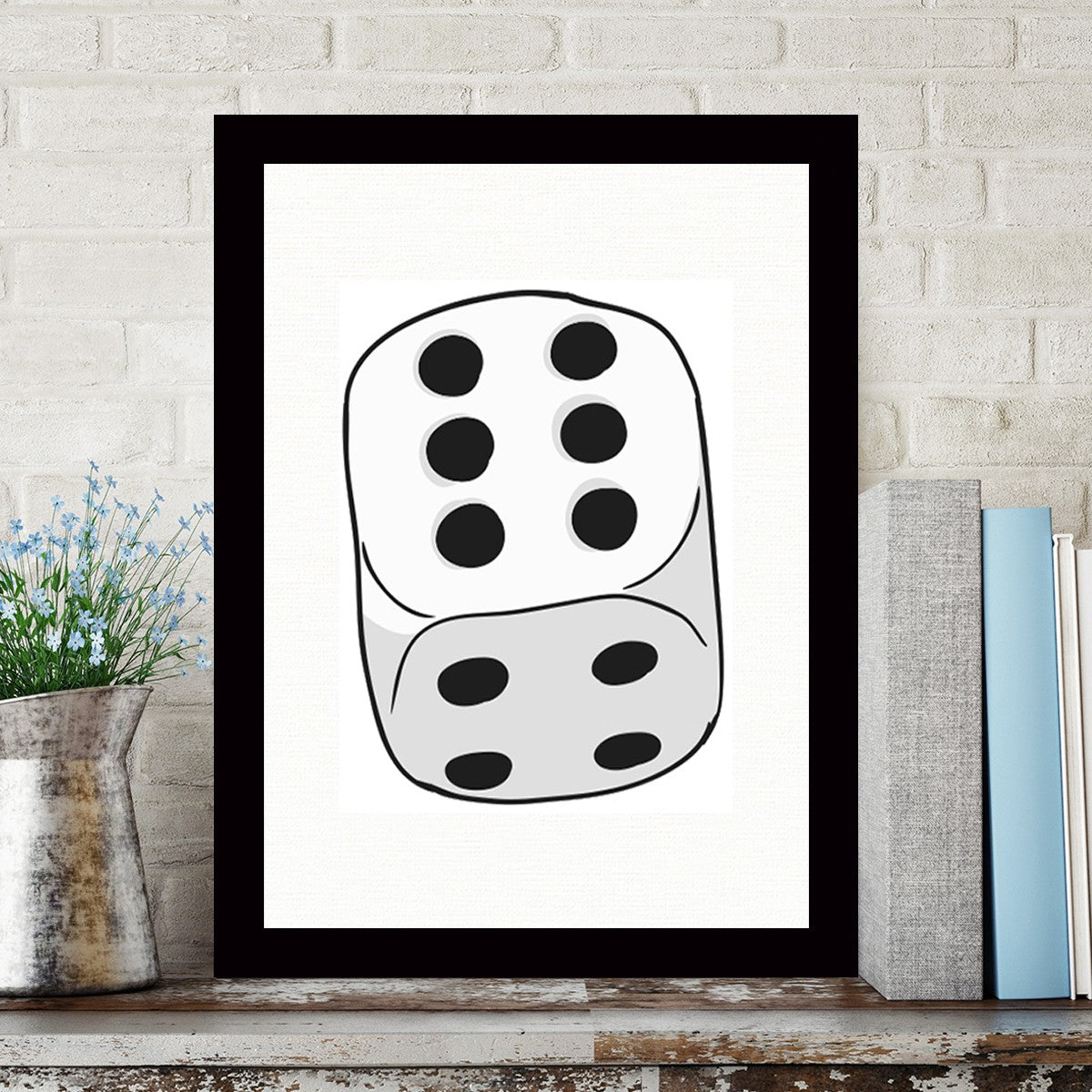 Quadro Decorativo MDF Emoldurado - Arte Multicolor 24x29cm com Moldura de Madeira 2cm