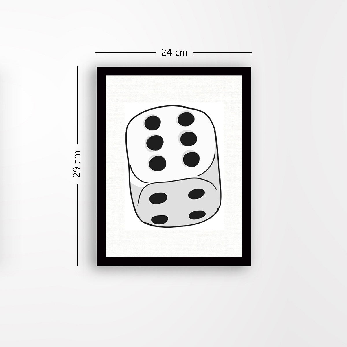 Quadro Decorativo MDF Emoldurado - Arte Multicolor 24x29cm com Moldura de Madeira 2cm