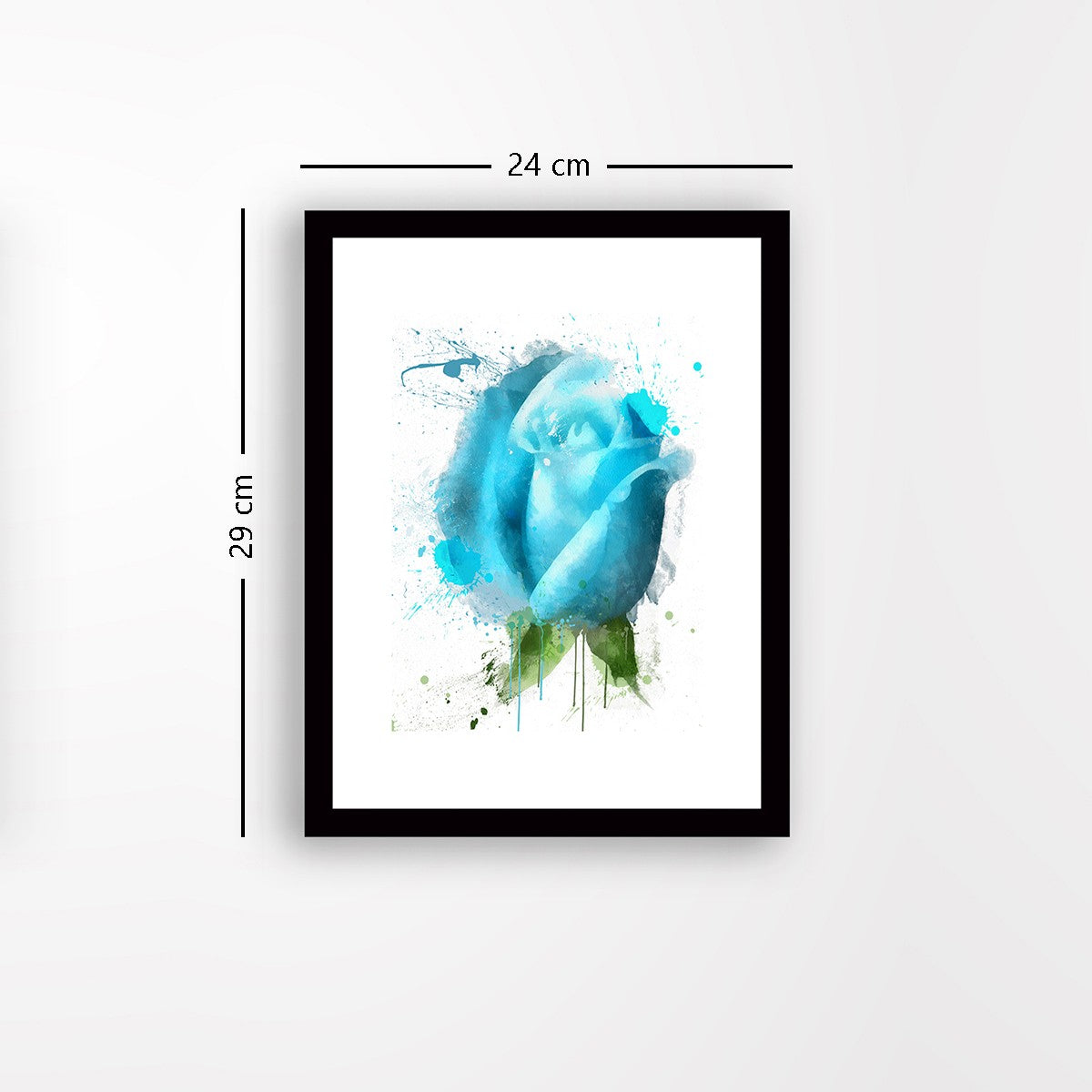 Quadro Decorativo MDF Emoldurado - Arte Multicolor 24x29cm com Moldura de Madeira 2cm