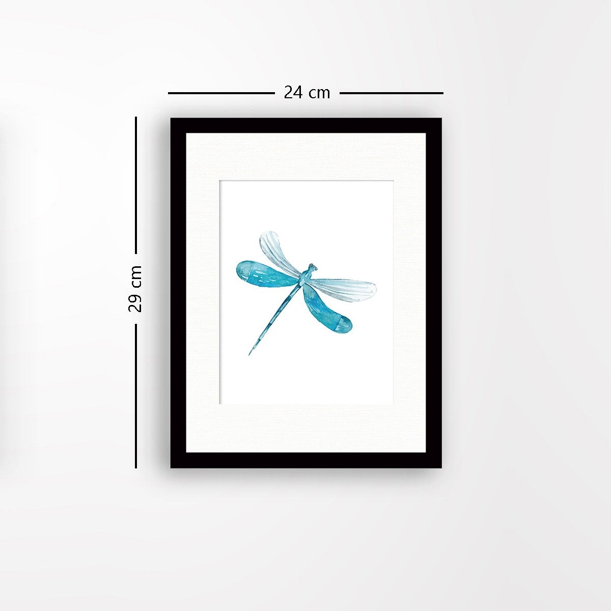 Quadro Decorativo MDF Emoldurado - Arte Multicolor 24x29cm com Moldura de Madeira 2cm