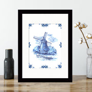 Quadro Decorativo MDF Emoldurado - Arte Multicolor 24x29cm com Moldura de Madeira 2cm