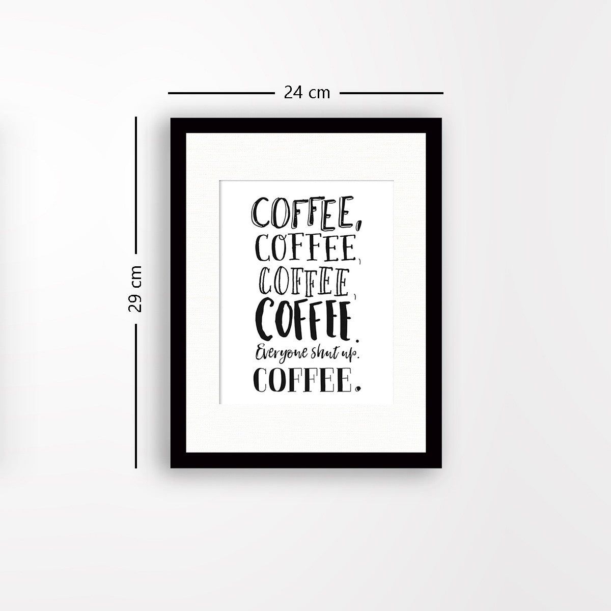 Quadro Decorativo MDF Emoldurado - Arte Multicolor 24x29cm com Moldura de Madeira 2cm