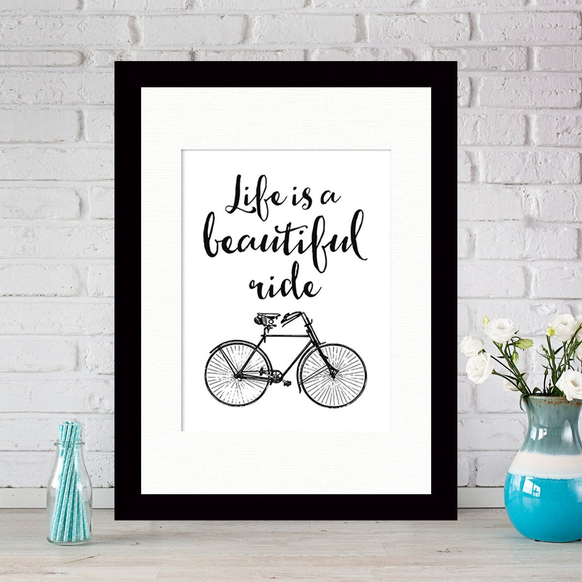 Quadro Decorativo MDF Emoldurado - Arte Multicolor 24x29cm com Moldura de Madeira 2cm