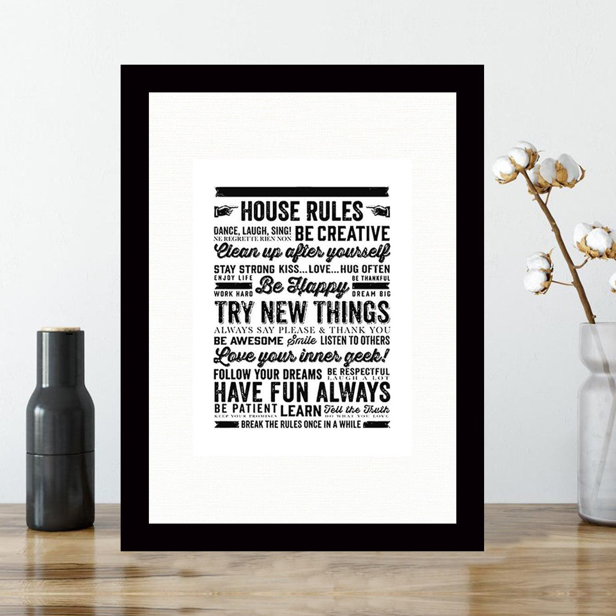 Quadro Decorativo MDF Emoldurado - Arte Multicolor 24x29cm com Moldura de Madeira 2cm