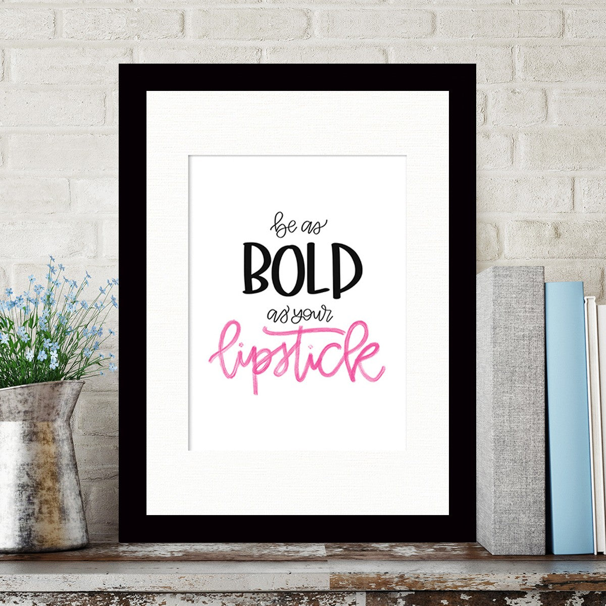 Quadro Decorativo MDF Emoldurado - Arte Multicolor 24x29cm com Moldura de Madeira 2cm