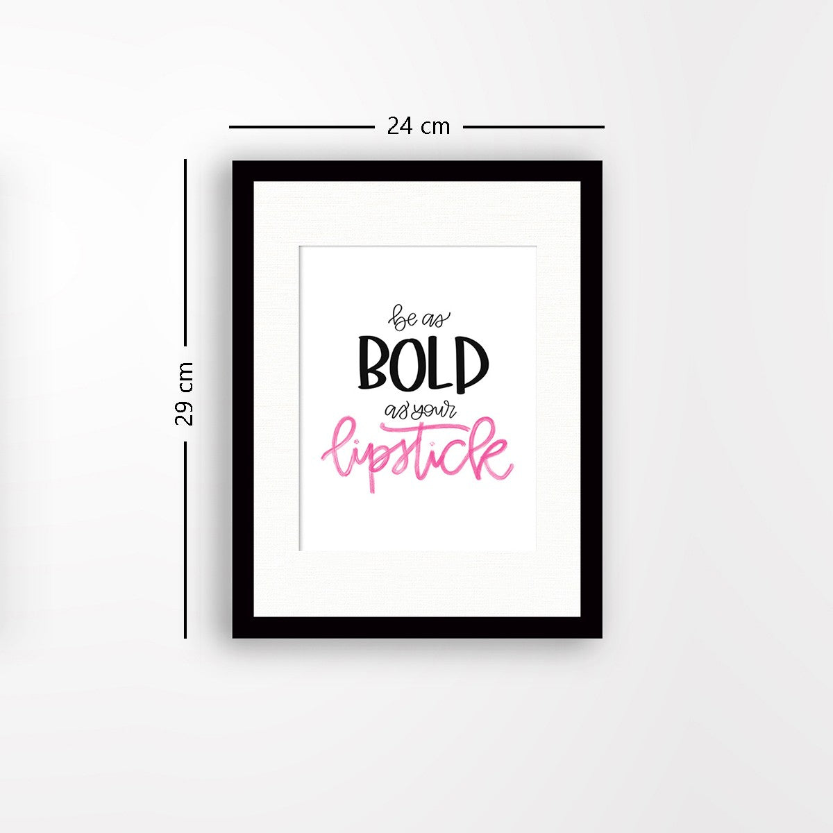 Quadro Decorativo MDF Emoldurado - Arte Multicolor 24x29cm com Moldura de Madeira 2cm