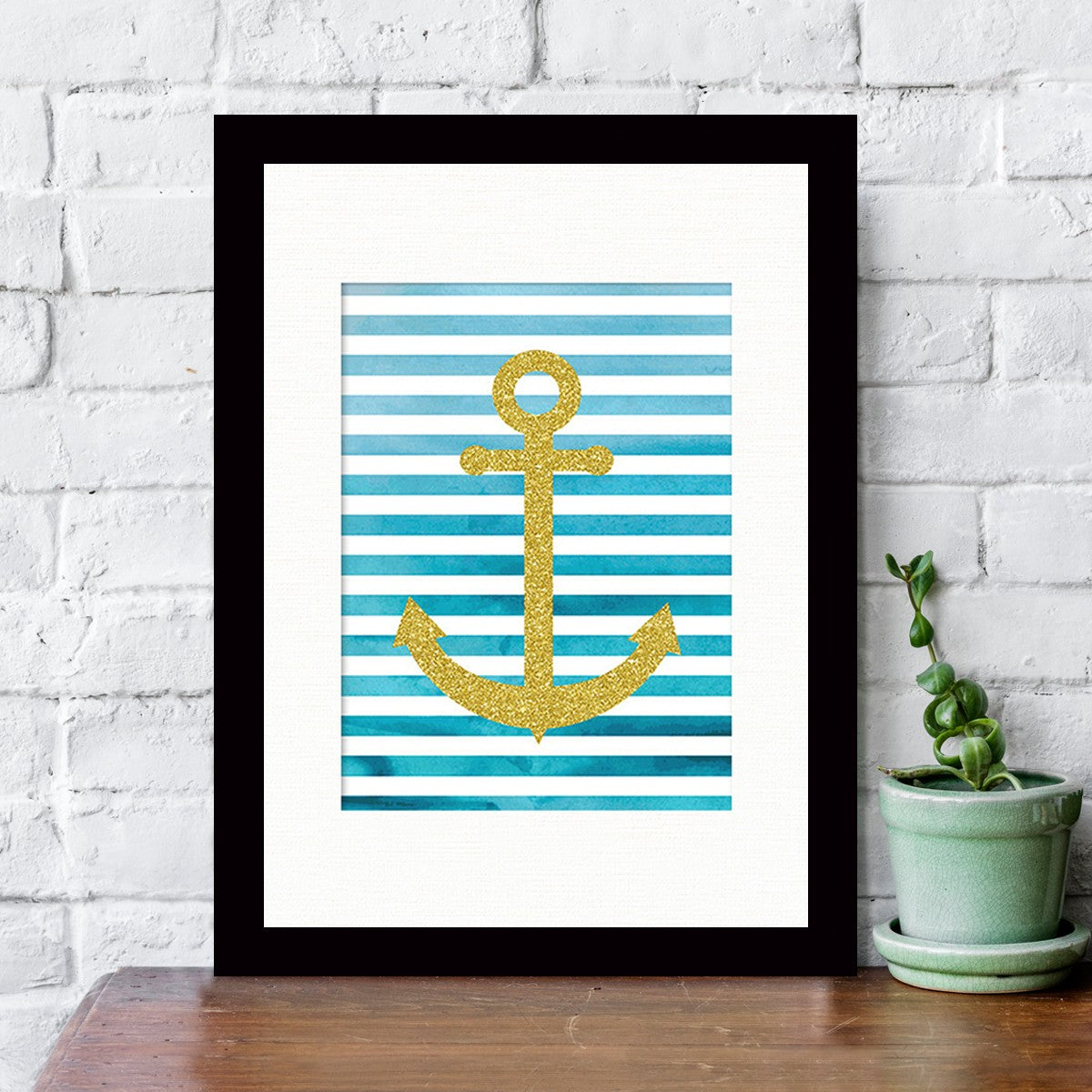 Quadro Decorativo MDF Emoldurado - Arte Multicolor 24x29cm com Moldura de Madeira 2cm