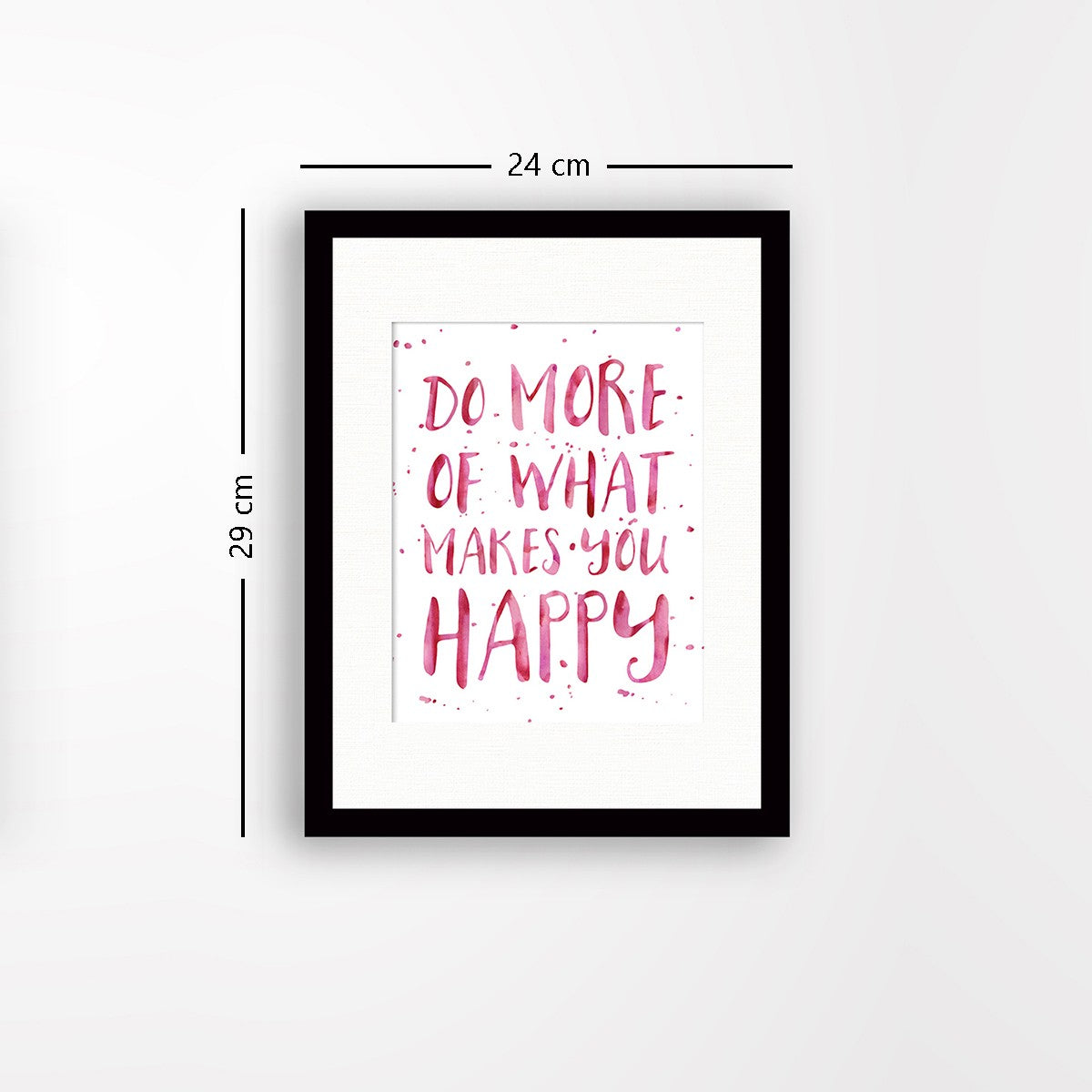 Quadro Decorativo MDF Emoldurado - Arte Multicolor 24x29cm com Moldura de Madeira 2cm